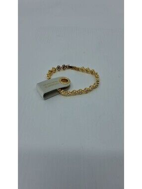 Hallie Crystal Clover Tennis Bracelet 18K Gold Dipped